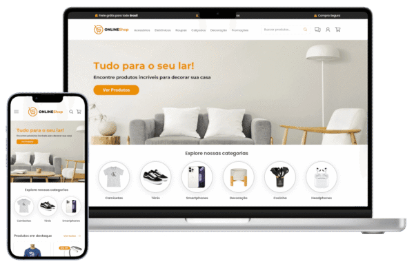 Site Pronto para Loja e Catálogo de Produtos