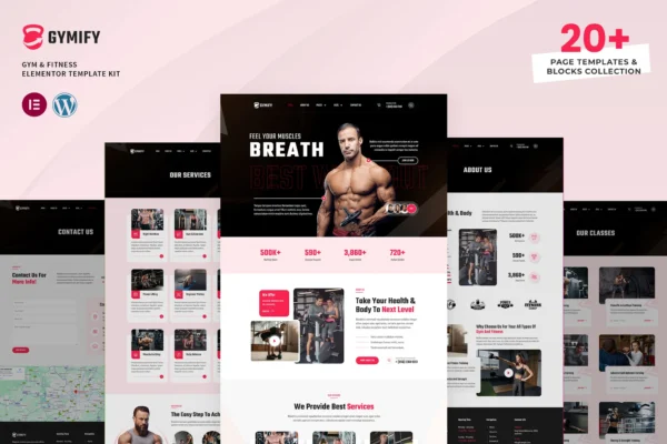 Gymify - Kit Envato para ginástica e fitness