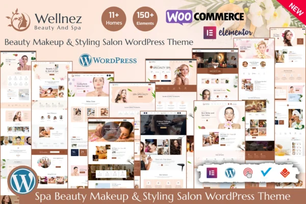 Wellnez — Tema WordPress de bem-estar e spa de beleza