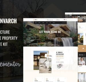 EnvArch — Template Kit Elementor de arquitetura e propriedade única